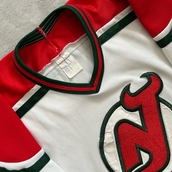 Vintage New Jersey Devils Hockey Jersey 80s CCM